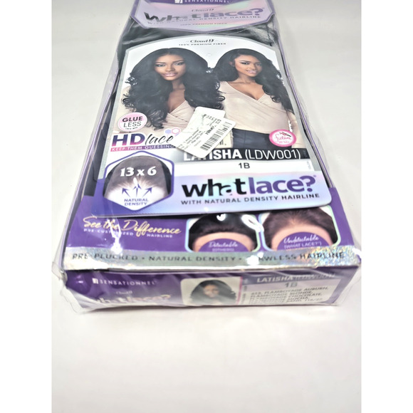 New Sensationnel Synthetic Cloud9 What Lace Wig - LATISHA Black LDW001 13x6 - Picture 2 of 4